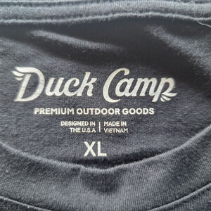Duck Camp Long Sleeve Shirt Black Outdoor Bamboo blend Men XL